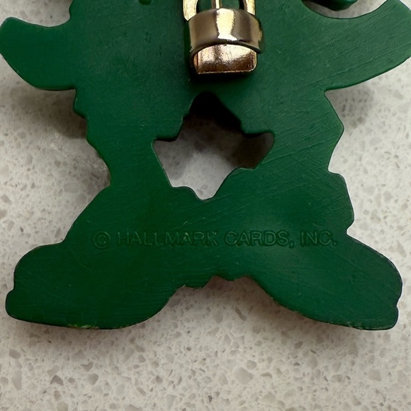 Vintage Leprechaun Brooch Pin 1980s Hallmark St. Patrick's Day - Picture 4 of 6